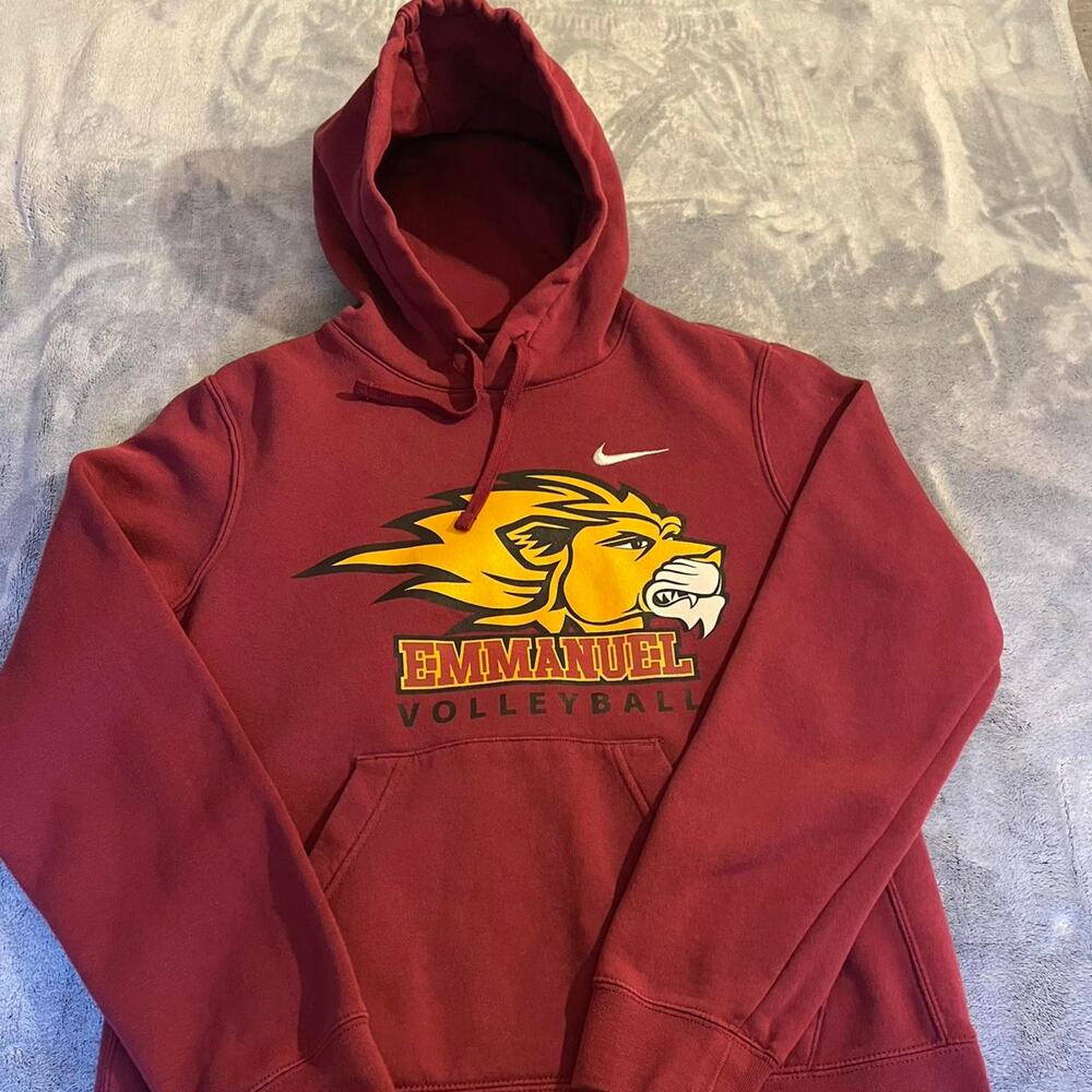 Small burgundy emmanuel volleyball